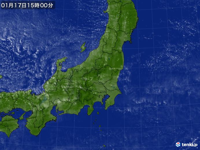 実況天気図(2022年01月17日)