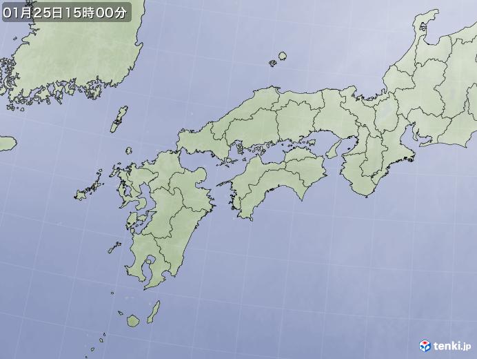 実況天気図(2022年01月25日)