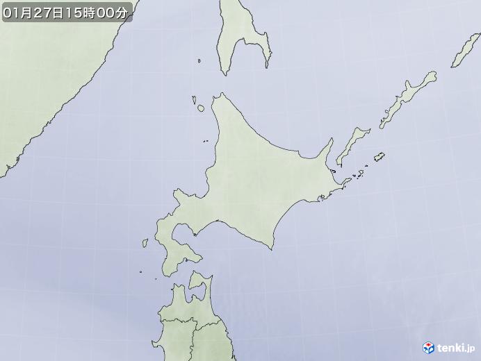 実況天気図(2022年01月27日)