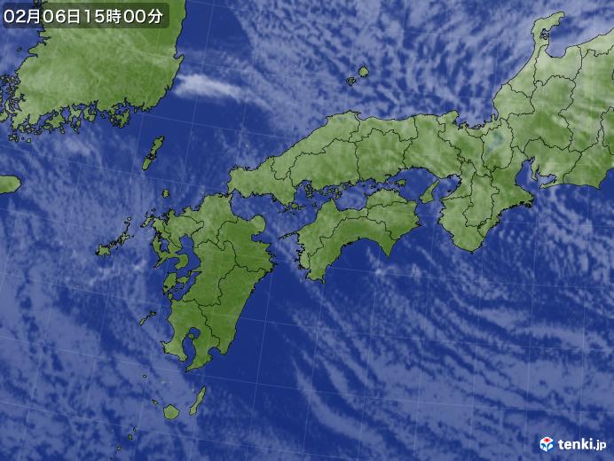 実況天気図(2022年02月06日)
