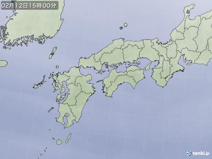 実況天気図(2022年02月12日)
