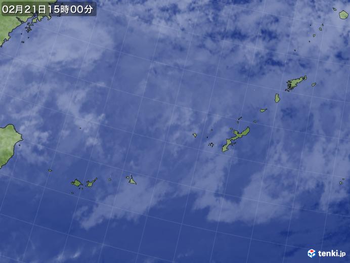 実況天気図(2022年02月21日)