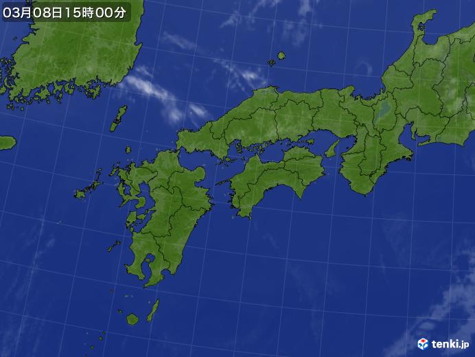 実況天気図(2022年03月08日)