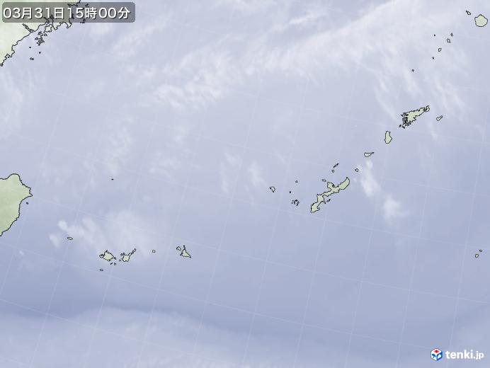 実況天気図(2022年03月31日)