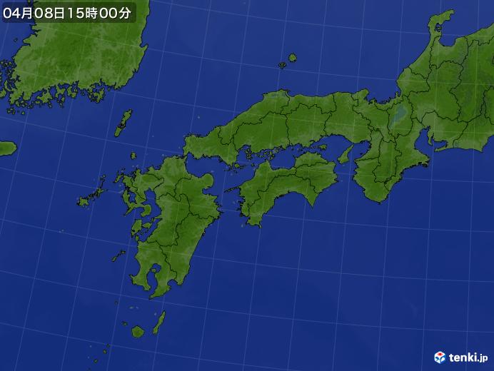 実況天気図(2022年04月08日)
