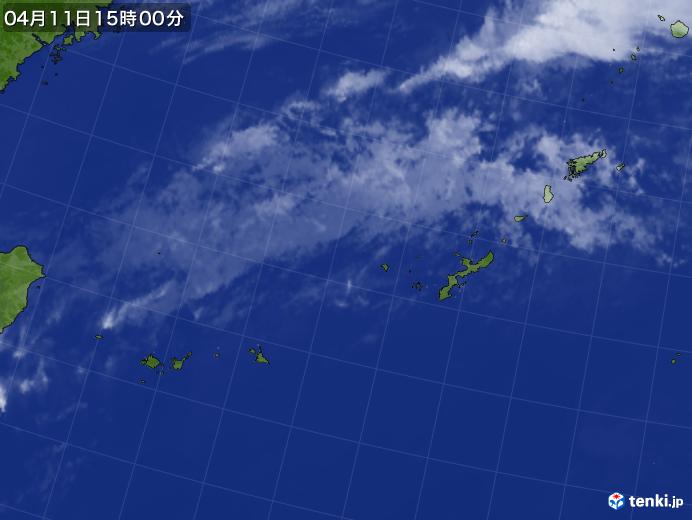 実況天気図(2022年04月11日)