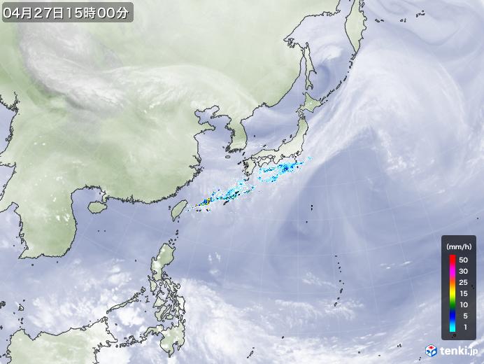 実況天気図(2022年04月27日)