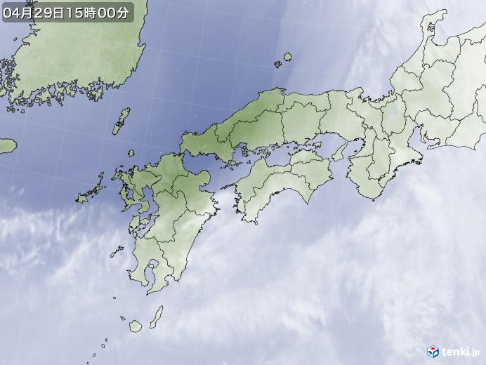実況天気図(2022年04月29日)