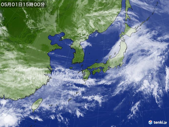 実況天気図(2022年05月01日)