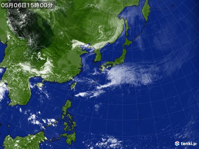 実況天気図(2022年05月06日)