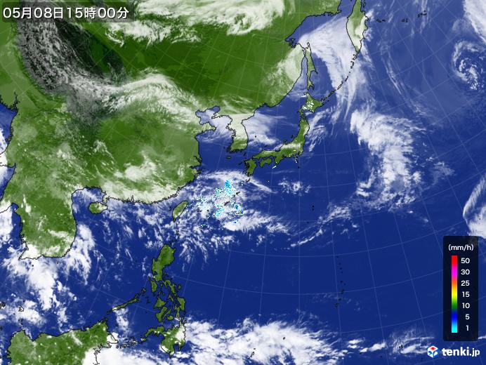 実況天気図(2022年05月08日)