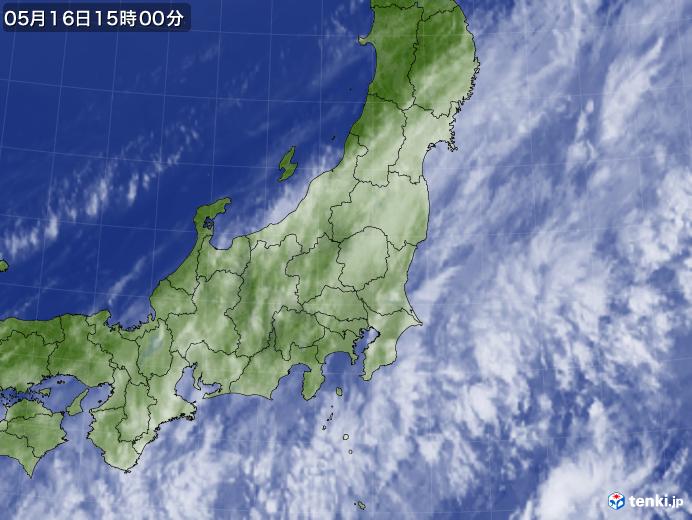実況天気図(2022年05月16日)