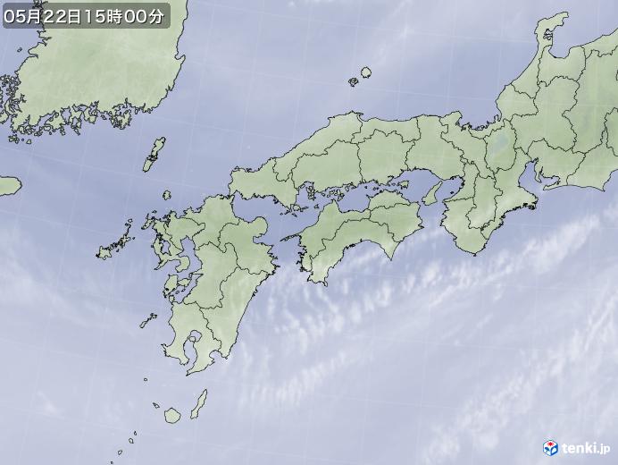 実況天気図(2022年05月22日)