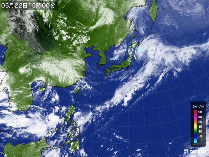 実況天気図(2022年05月22日)