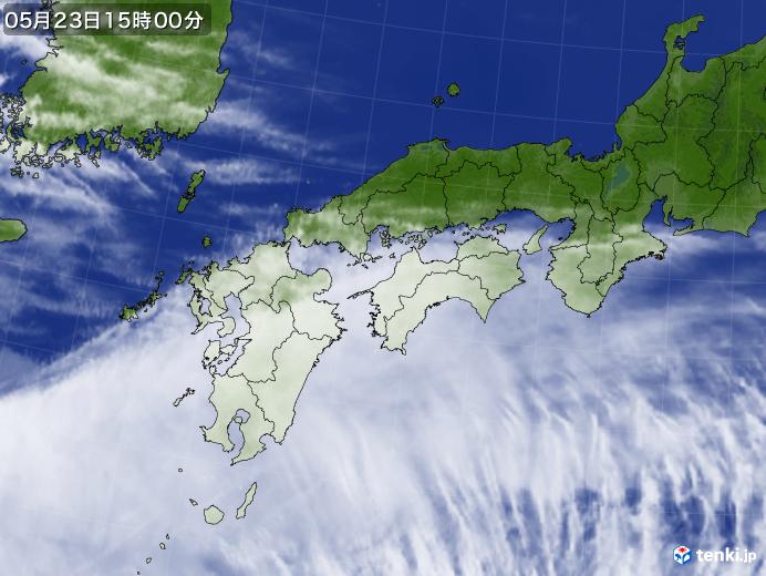 実況天気図(2022年05月23日)