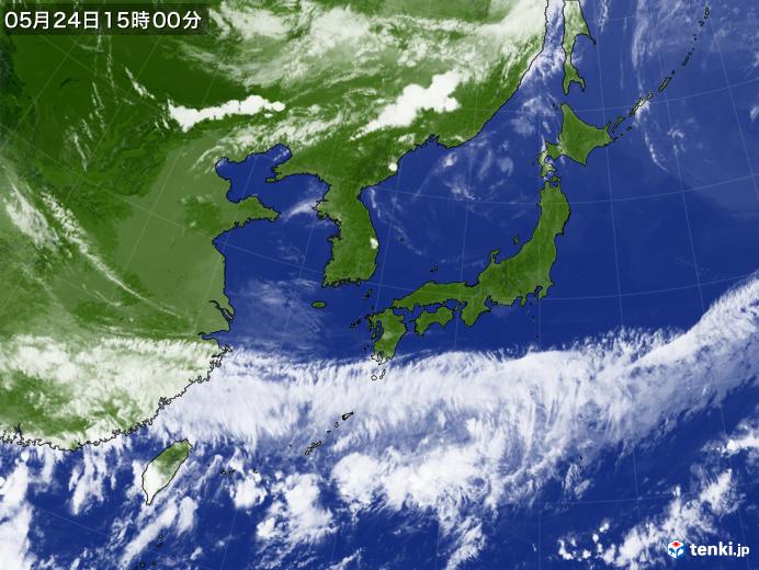 実況天気図(2022年05月24日)