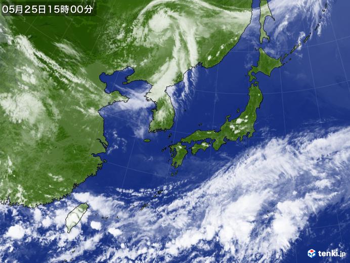 実況天気図(2022年05月25日)