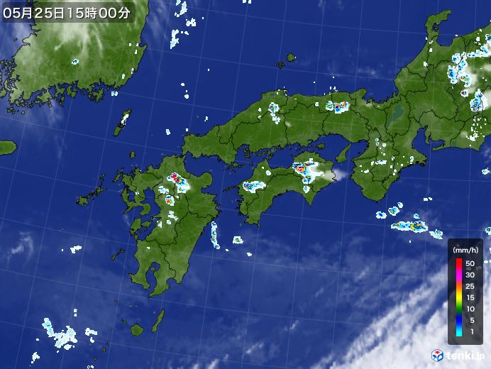 実況天気図(2022年05月25日)