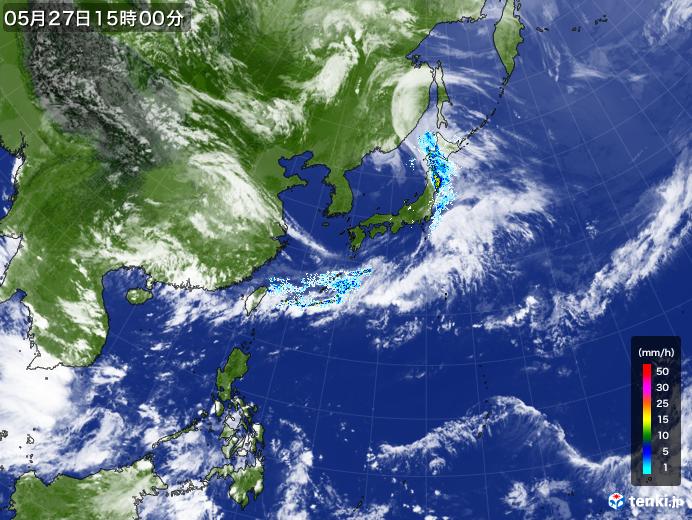 実況天気図(2022年05月27日)