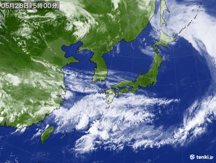 実況天気図(2022年05月28日)