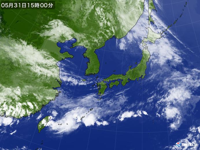 実況天気図(2022年05月31日)