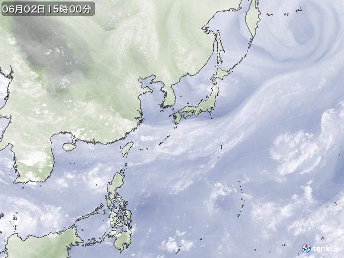 実況天気図(2022年06月02日)