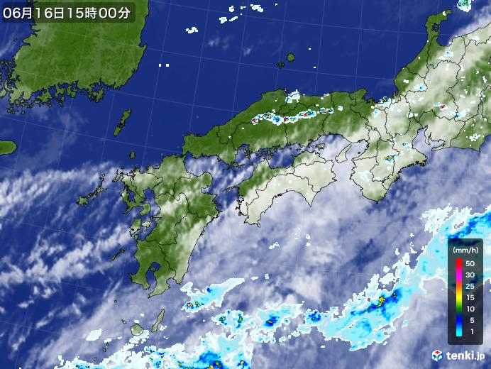 実況天気図(2022年06月16日)