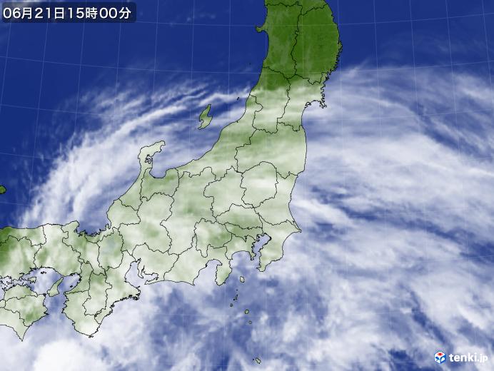実況天気図(2022年06月21日)