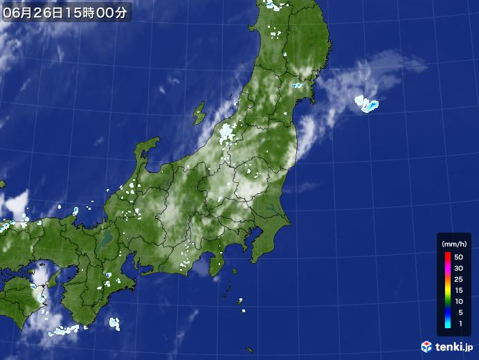 実況天気図(2022年06月26日)