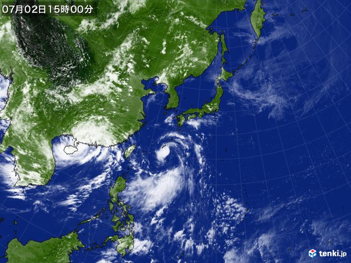 実況天気図(2022年07月02日)