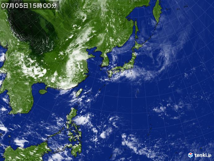 実況天気図(2022年07月05日)