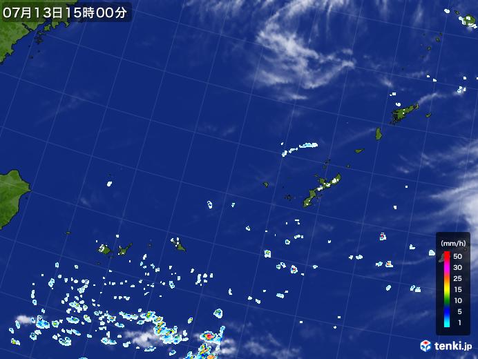実況天気図(2022年07月13日)
