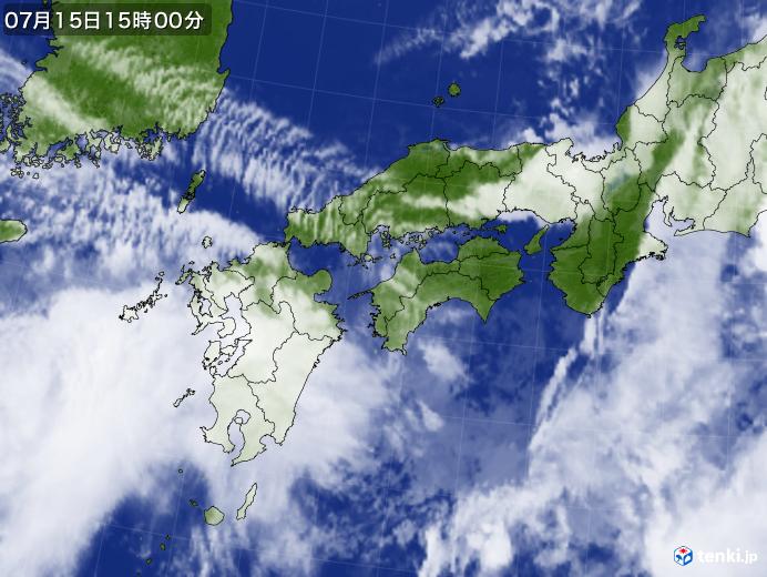 実況天気図(2022年07月15日)