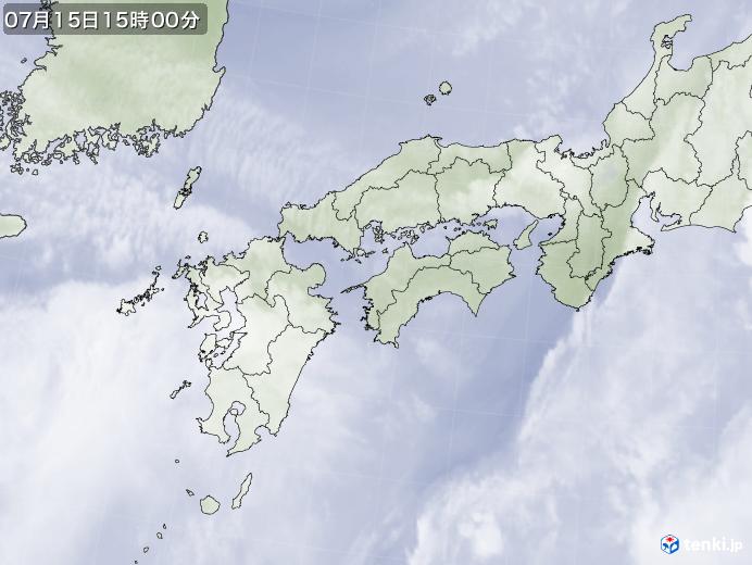 実況天気図(2022年07月15日)