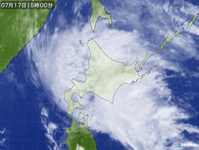 実況天気図(2022年07月17日)