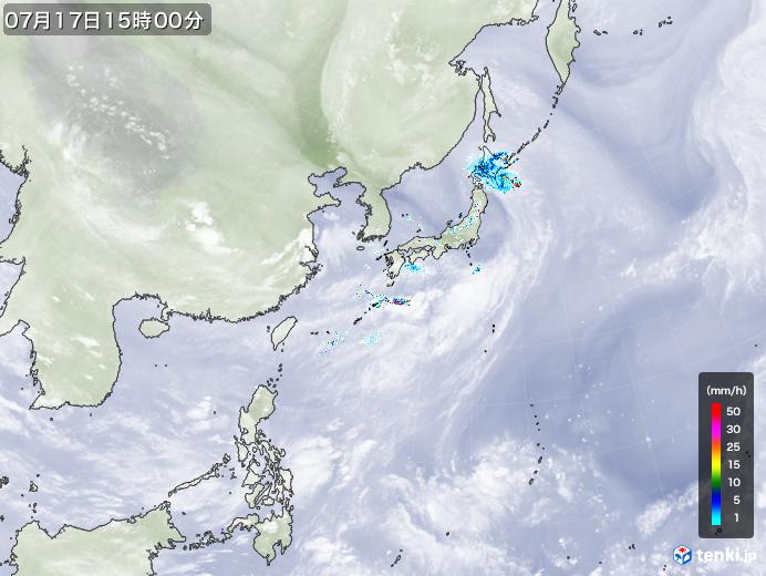 実況天気図(2022年07月17日)