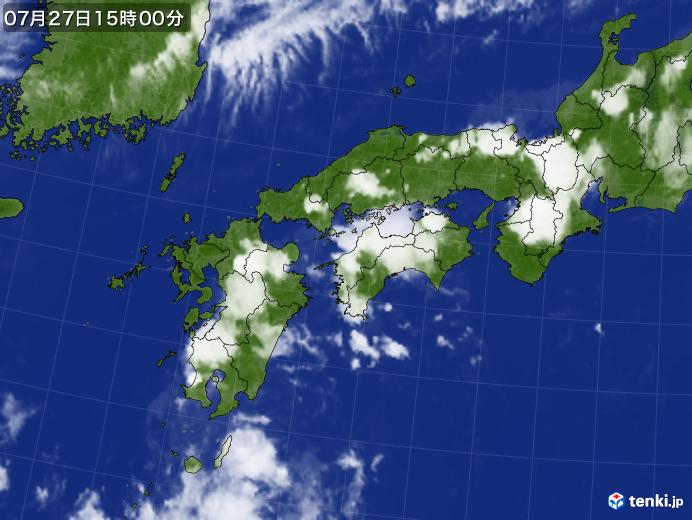 実況天気図(2022年07月27日)