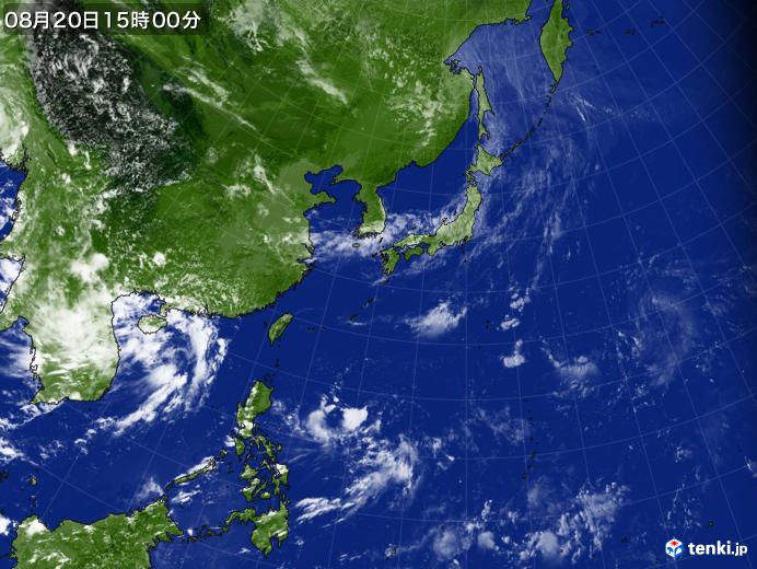 実況天気図(2022年08月20日)