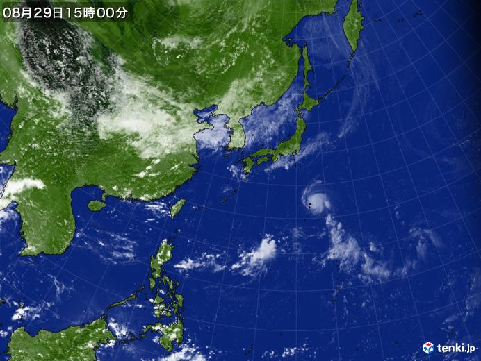 実況天気図(2022年08月29日)