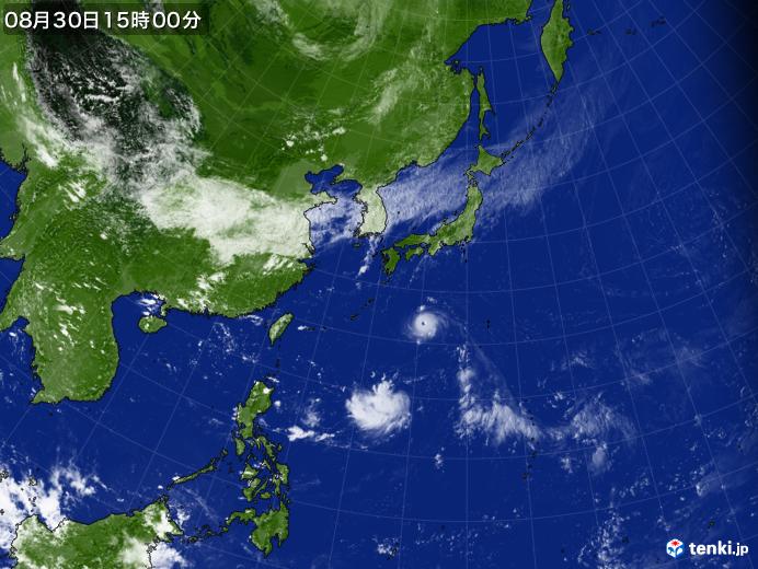 実況天気図(2022年08月30日)