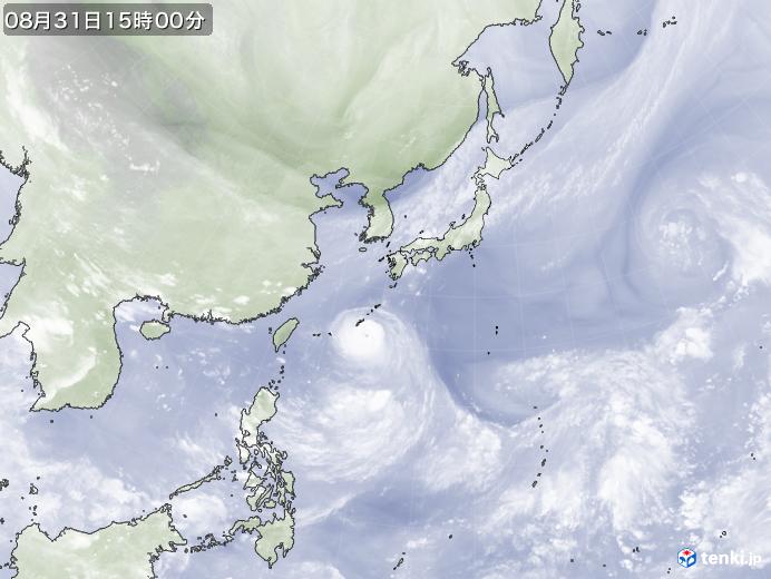 実況天気図(2022年08月31日)