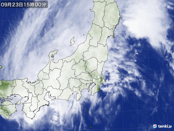 実況天気図(2022年09月23日)