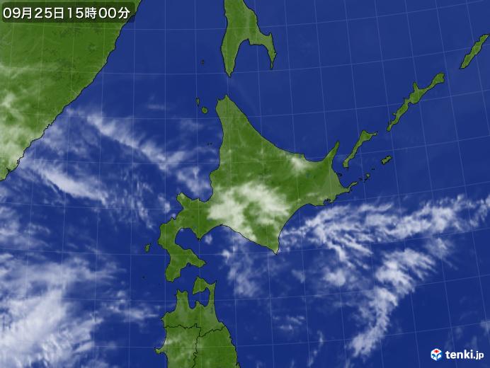 実況天気図(2022年09月25日)