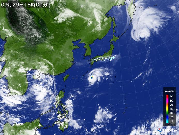 実況天気図(2022年09月29日)