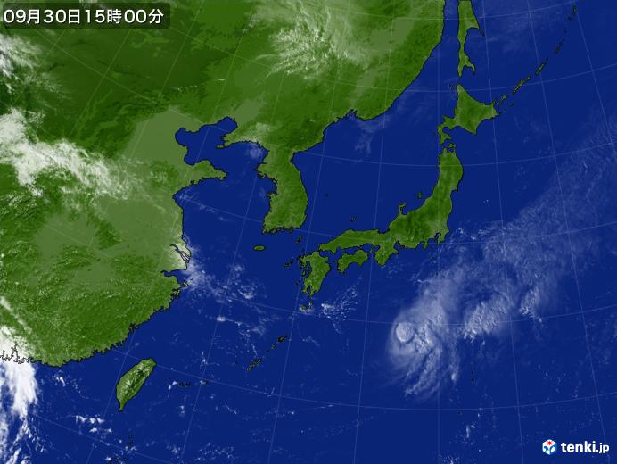 実況天気図(2022年09月30日)