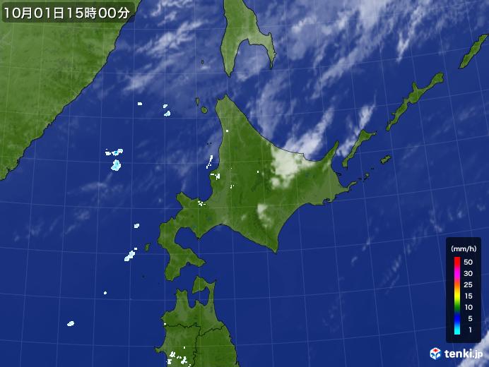実況天気図(2022年10月01日)