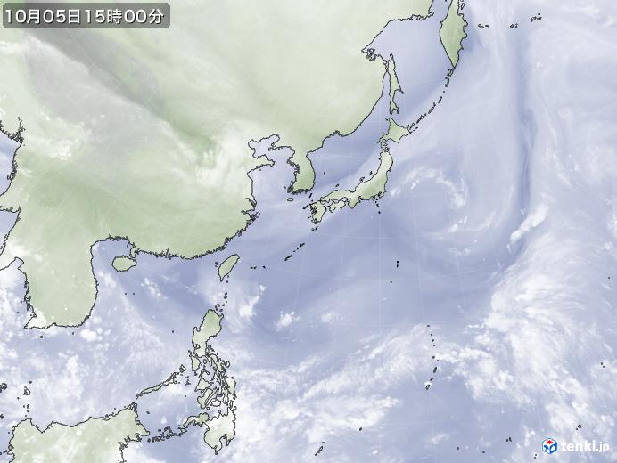 実況天気図(2022年10月05日)