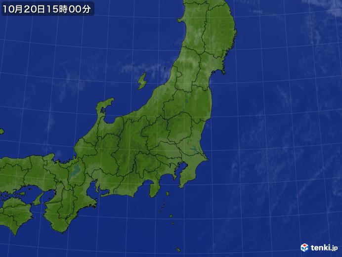 実況天気図(2022年10月20日)