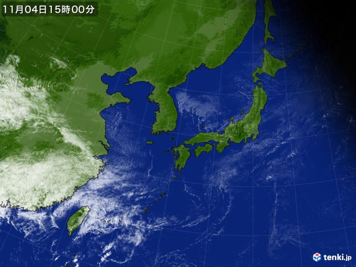 実況天気図(2022年11月04日)