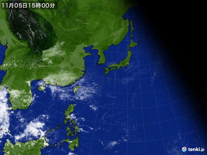 実況天気図(2022年11月05日)